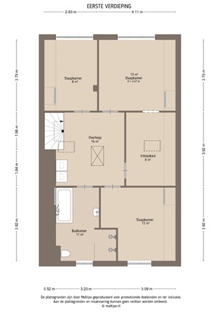 Floorplan - Groenewal 15, 4161 CL Heukelum